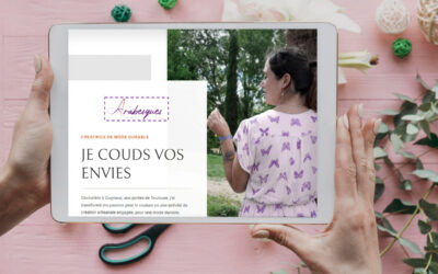 Site internet pour une couturière créatrice